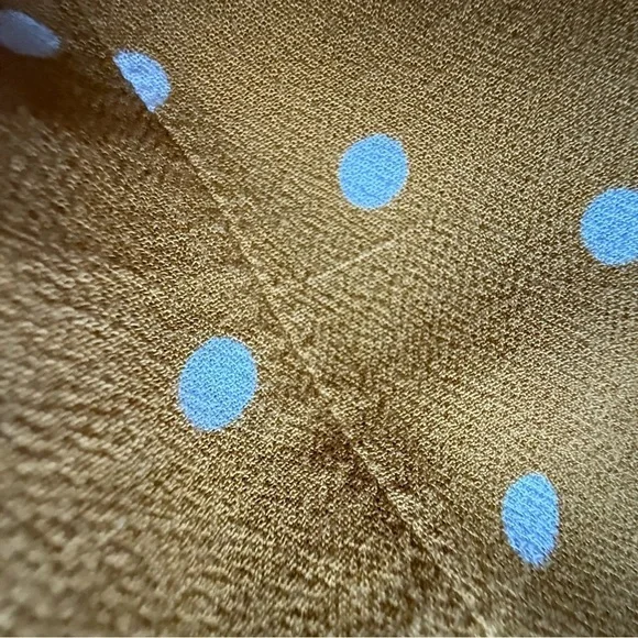 American Eagle Outfitters Mustard Polka Dot Romper - Picture 9 of 13